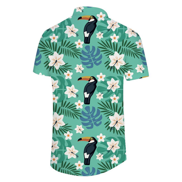 
Mens Hawaiian Shirt Casual Beach Summer Shirt Floral Button-Up Tropical Vacation Short Sleeve Shirt
                