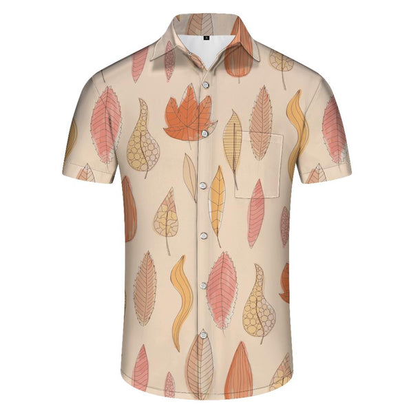 
Hawaiian Simple Men's Floral Summer Casual Fashion Shirt Beach Print Shirt Elegant Vacation Beach Short Sleeve
                