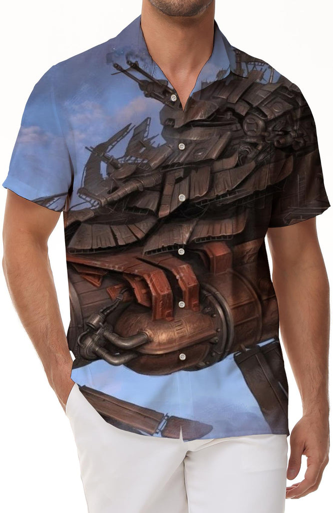 Airship Men's Hawaiian Shirt Summer Fun Beach Hawaii Tropical Vacation Beach Top