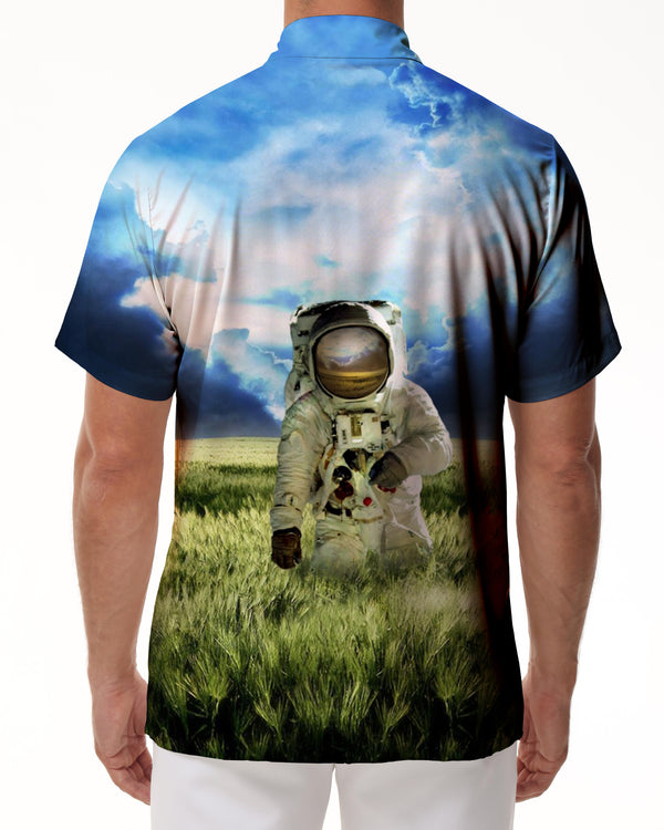 
Traveler Clothing Summer Beach Shirt Men's Astronaut Hawaiian Shirt Space Casual Button-Down Shirt Men
                