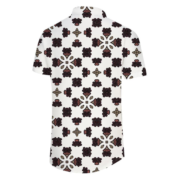 
Beach Party Mens Black and White Floral Shirt Top
                