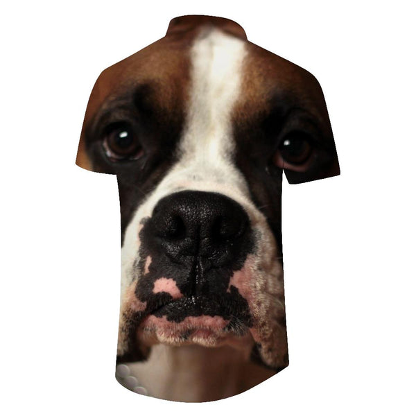 
3D Printed Animal Pattern Funny Fun Fashion Cool Short Sleeve Shirt Men's Button Lapel Casual Loose Tropical Top
                