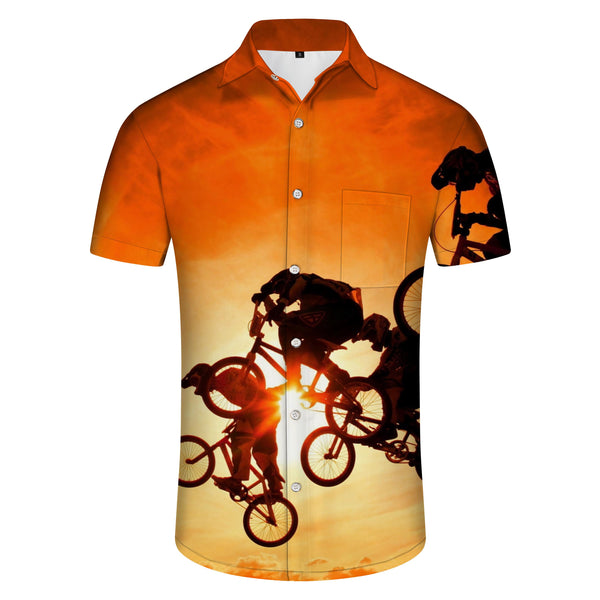 
Exciting Tropical Cycling Hawaiian Shirt Strong Sport Button-Down Men's Hawaiian Shirt Short Sleeve Collection
                