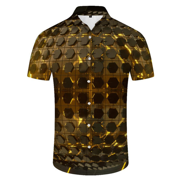 
Fashion Optical Illusion Casual Men's Short Sleeve 3D Graphic Shirt Hip Hop Streetwear Printed Summer Tops Geometric
                