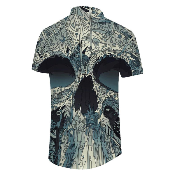
Men's Skull Shirt Hawaiian Print Casual Shirt Classic Summer Shirt Button-Down Beach Casual Collar Street Style
                