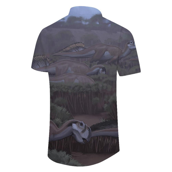 
Hawaiian Shirt Men's Short Sleeve Button Shirt Dinosaur Print Casual Beach Shirt Summer Flowers Palm Tree Shirt Tops
                