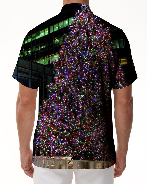 
Street art Christmas tree simple style casual fun men's loose clothing Hawaii tropical seaside beach party
                