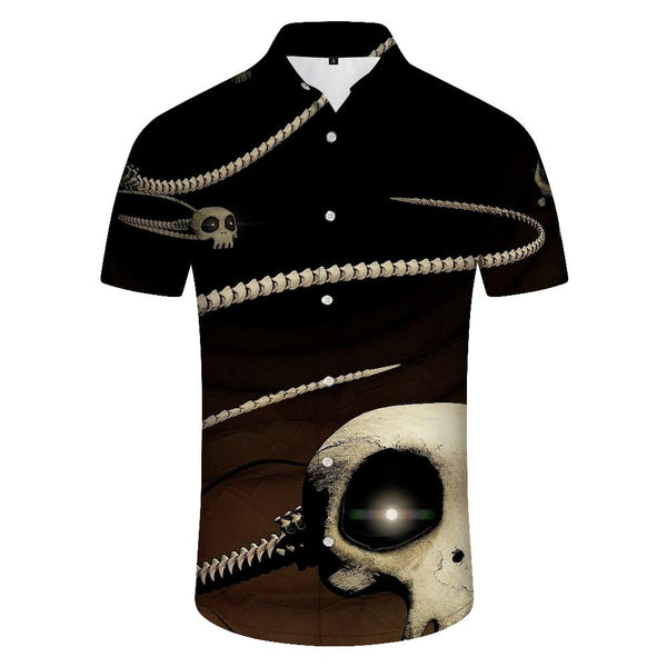 
Summer Beach Shirt with Pockets Men's Daily Travel Hawaiian Style Shirt Short Sleeve Casual Button Tie
                