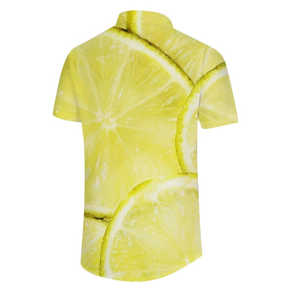 
Lemon Fruit Men's Casual Shirt Short Sleeve Regular Fit Fashion Camping Beach Shirt Tops
                