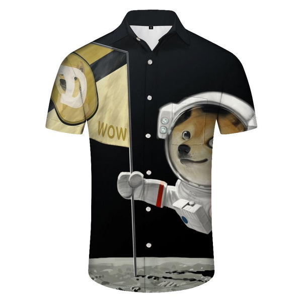
Smiling Shiba Inu Cute Dog Men's Hawaiian Shirt Casual Button-down Shirt Top Summer Short Sleeve Shirt Clothes
                