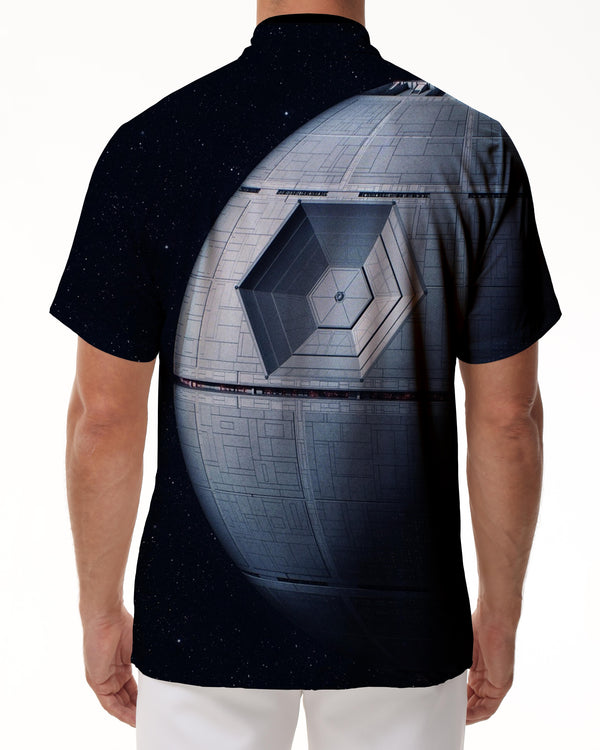 
Hawaiian button-down lapel pocket short-sleeved shirt fashionable 3D digital printing pattern summer men's casual loose style shirt
                