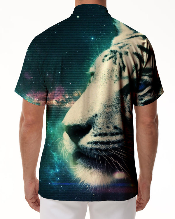 
3D Tiger Print Shirt Animal Men's Casual Shirt Fashion Men's Street Trend Shirt Cool Tops
                