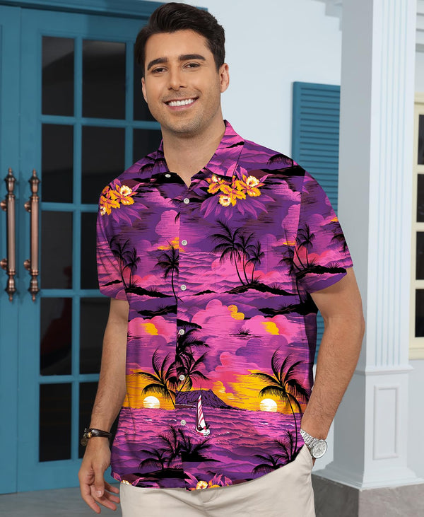
Hawaiian Shit for Men Beach Summer Mens Buton Down Short Sleeve Shit Tropical Vacation Casual Clothes
                
