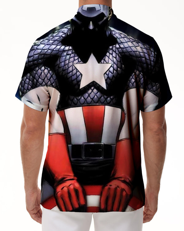 
Abdominal Muscle Men 3D Printed Painting Floral Shirt Men Lapel Retro Street Men Shirt Button Shirt Men
                