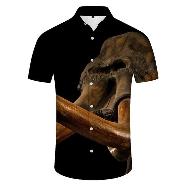 
Extinct Animals Men's Summer Casual Shirt Loose Fit Fashion Button-Down Beach Short Sleeve Shirt Hawaiian Top
                
