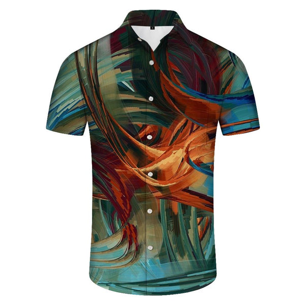 
Personalized Art Summer Shirt Men's Hawaiian Shirt Galaxy Style Casual Short Sleeve Button Summer Beach
                