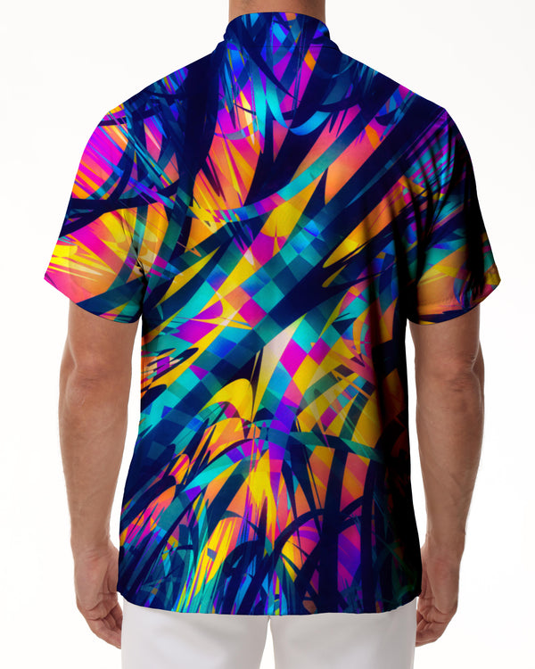 
Visual Chaos Colorful Hawaiian Men's Shirt Creative Seaside Summer Art Halo Dye Shirt Print Fashion Short Sleeve Casual Beach Button Holiday Party Vacation
                