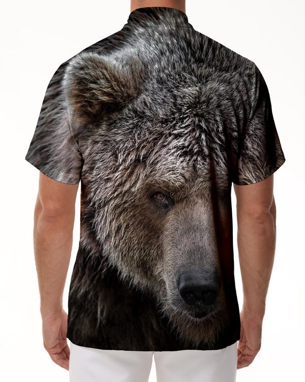 
Majestic Bear Print Camping Beach Shirt Tops Men's Casual Fashion Shirt Short Sleeve Regular Fit
                