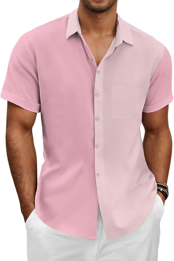 Hawaiian Shit for Men Beach Summer Mens Buton Down Short Sleeve Shit Tropical Vacation Casual Clothes