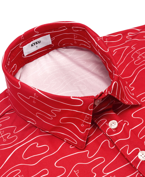 
Men’s Casual Micro Print Polo – Breathable Comfort, Built to Last
                