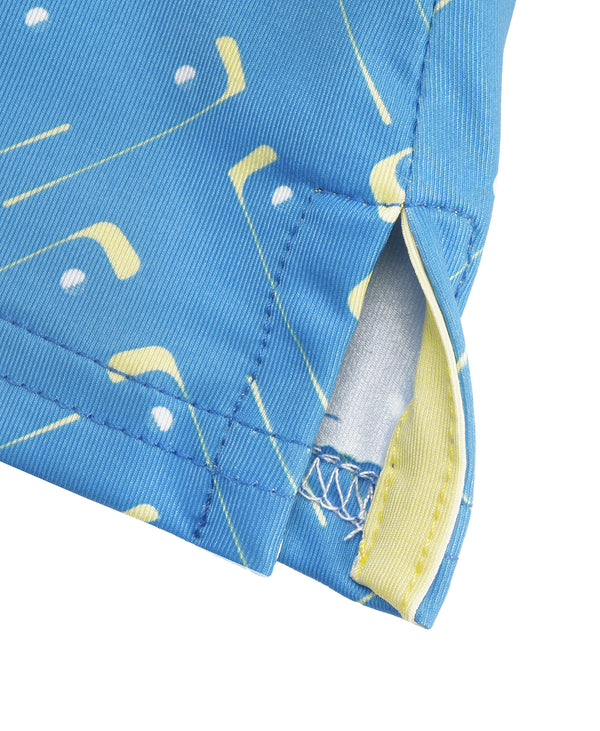
Men’s Micro Print Polo – Breathable Comfort with Durable Construction
                