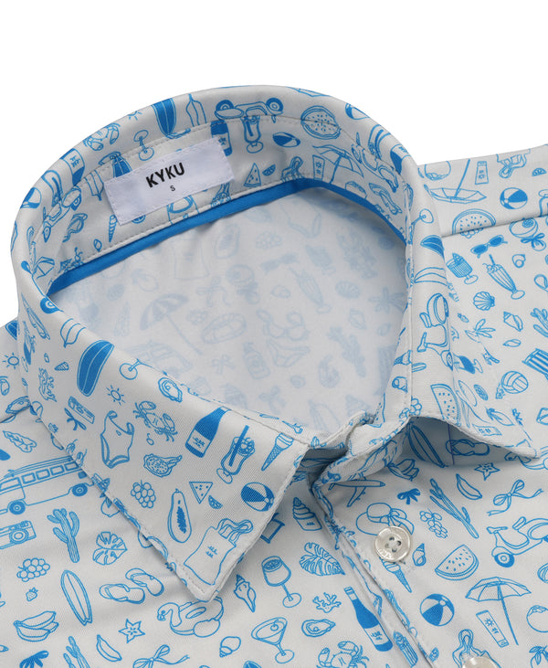 
Men’s Micro Print Polo Shirt – Cool Wearing Experience, Built for Comfort
                