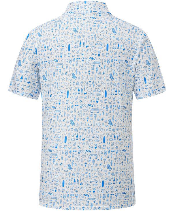 
Men’s Micro Print Polo Shirt – Cool Wearing Experience, Built for Comfort
                