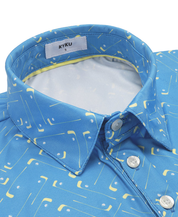 
Men’s Micro Print Polo – Breathable Comfort with Durable Construction
                