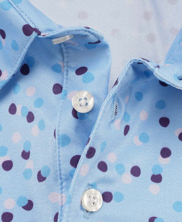 
Men’s Micro Print Polo – Soft Fabric, Breathable and Durable Wear
                