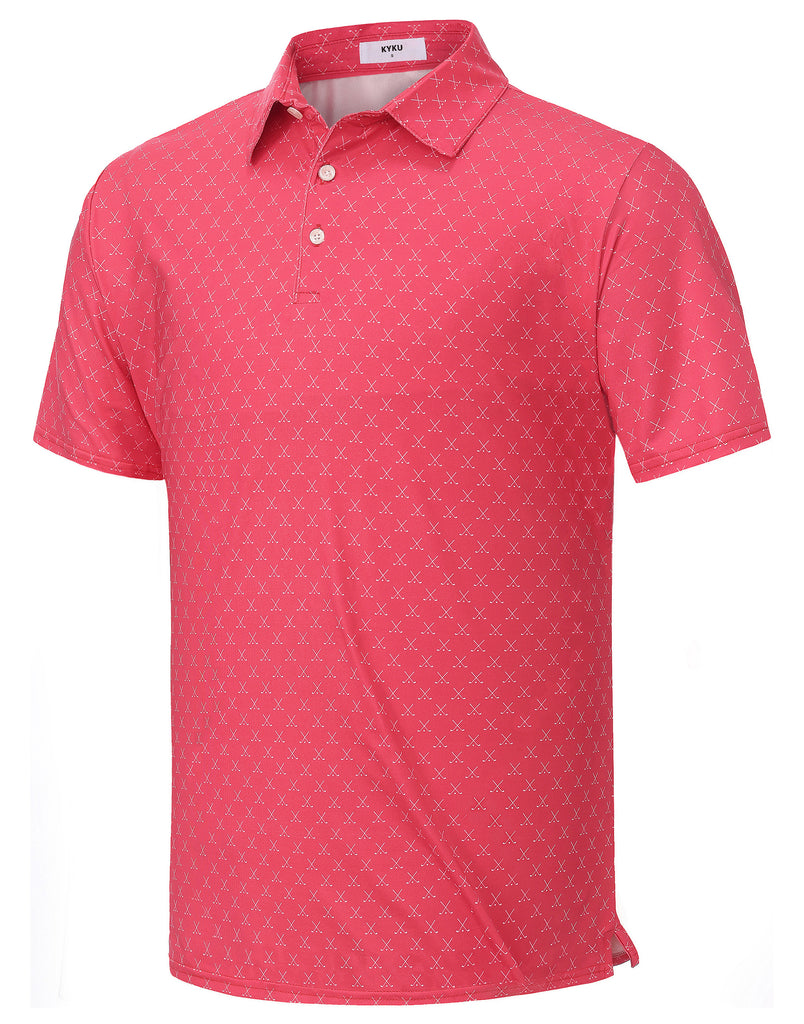 Men’s Polo Shirt with Micro Print – Comfortable Fit, Durable Quality