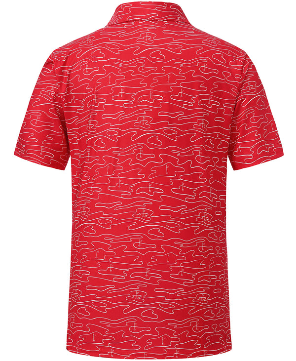 
Men’s Casual Micro Print Polo – Breathable Comfort, Built to Last
                
