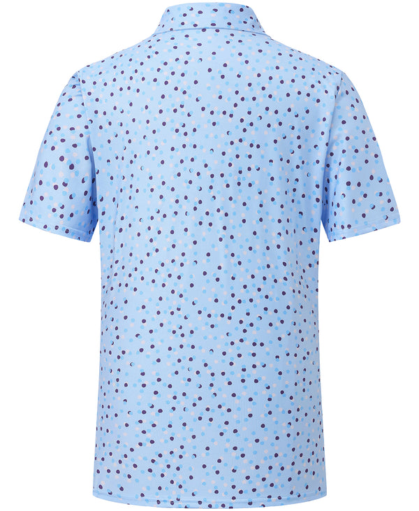 
Men’s Micro Print Polo – Soft Fabric, Breathable and Durable Wear
                