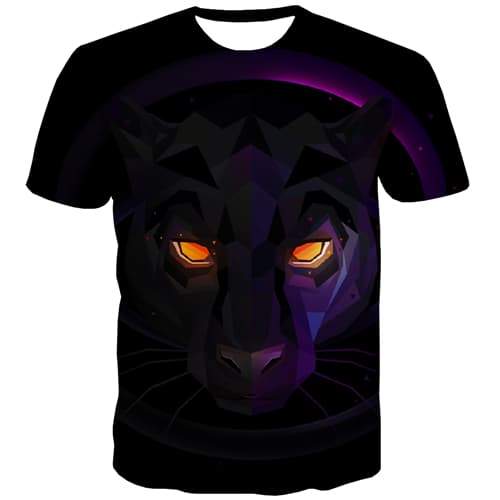 Animal T-shirt Men Flame Tshirts Novelty Tiger Tshirts Casual Hip Hop T-shirts 3d Halloween T shirts Funny Short Sleeve T shirts - KYKU