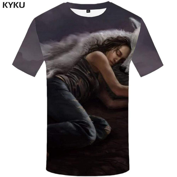 
Wolf T shirt Men Animal T shirts Funny Angry Tshirts Print Gray Tshirt Anime T-shirt 3d Mens Clothing Graphic Unisex Printed
                