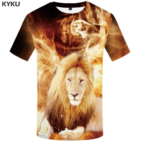
Lion T shirt Men Galaxy Space T-shirt 3d Art Tshirt Anime Animal T shirts Funny Tshirts Print Mens Fashion Casual Unisex
                