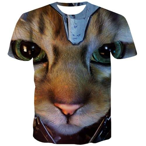 Animal T shirts Men Hip Hop Tshirts Novelty Anime Clothing T-shirts 3d Harajuku T shirts Funny Funny Shirt Print Short Sleeve - KYKU