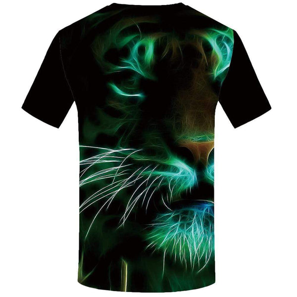 
Tiger T-shirts Men Animal Tshirts Print Fluorescence T-shirt 3d Black T shirts Funny Gothic Tshirt Anime Mens Fashion Casual
                