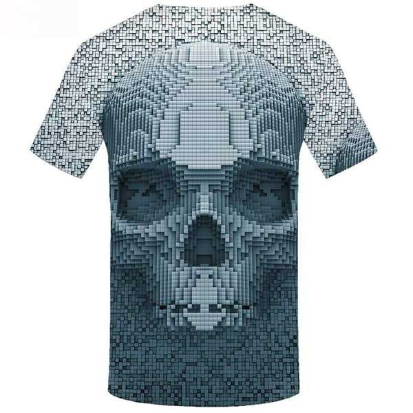 
Skull T shirts Men Psychedelic T-shirts 3d Geometric Shirt Print Short Sleeve
                