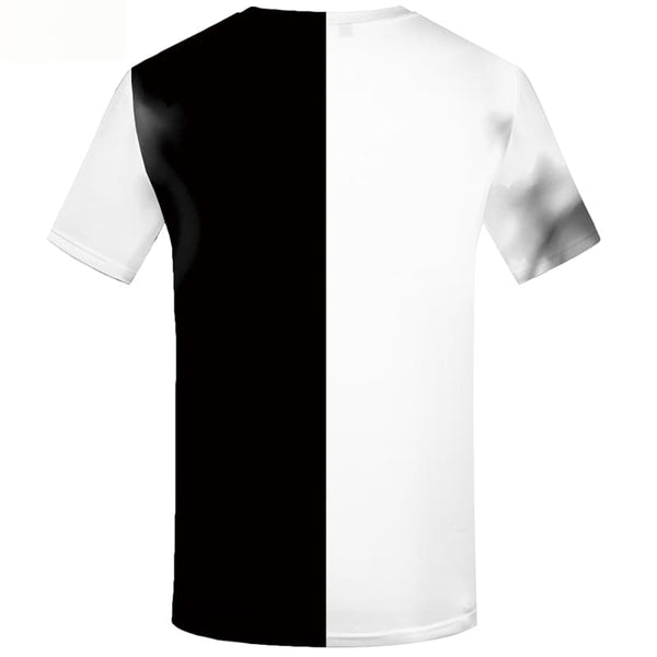 
Yinyang T shirts Men Black And White Tshirt Printed Harajuku Tshirts Novelty
                