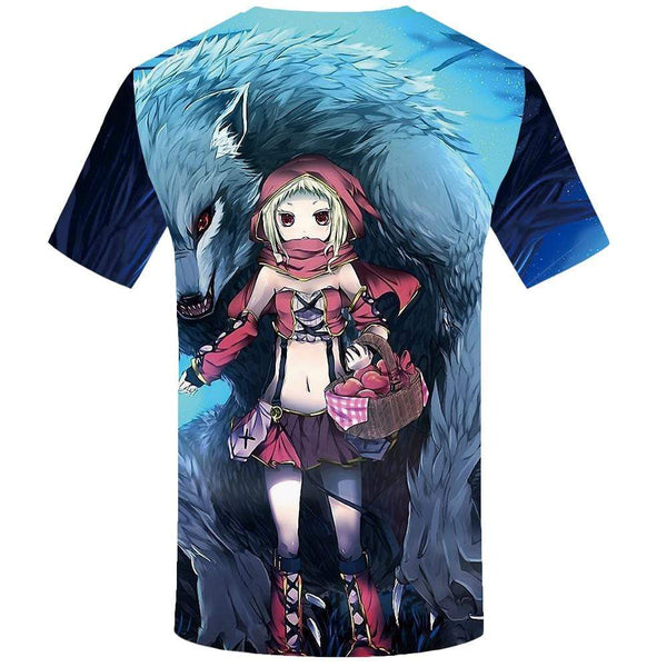 
KYKU Wolf T-shirts Men Beauty Tshirt Anime Animal T-shirt 3d Apple T shirts Funny Character Tshirts Print Mens Clothing
                