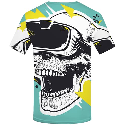 
Skull T shirts Men Painting Tshirts Casual Cartoon Tshirt Anime Short Sleeve
                