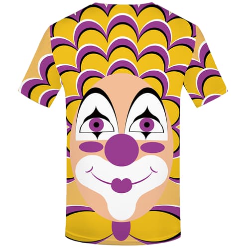 
Clown T-shirt Men Psychedelic Tshirts Novelty Graffiti T shirts Funny
                