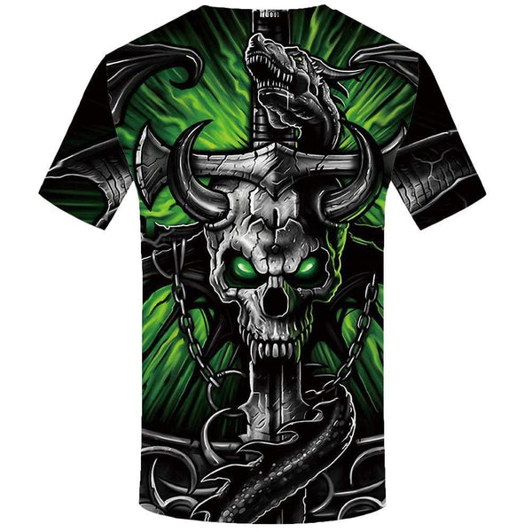 
Skull T-shirts Men Skeleton T-shirt 3d Metal T shirts Funny Harajuku Tshirt Anime Gothic Tshirts Print Mens Fashion Casual
                