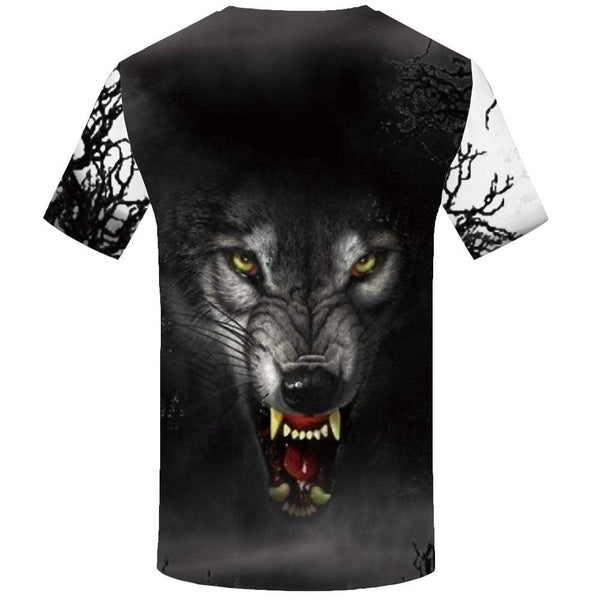 
KYKU Wolf T-shirts Men Animal Tshirt Anime Forest T-shirt 3d Angry Tshirts Print Gray T shirts Funny Mens Fashion Graphic
                