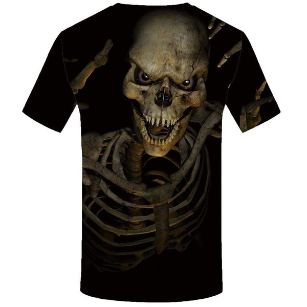 
Skull T-shirts Men Skeleton Tshirts Print Gothic T shirts Funny Black Tshirt Anime Punk Rock T-shirt 3d Mens Clothing Hip hop
                