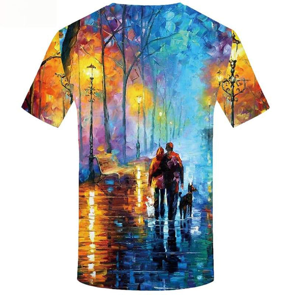
Oil Painting t-shirt Family T shirts
                