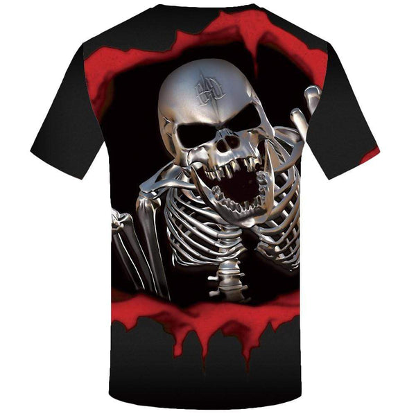 
Skull T-shirts Men Skeleton T-shirt 3d Metal Tshirts Print Punk Rock Tshirt Anime Black T shirts Funny Mens Clothing
                