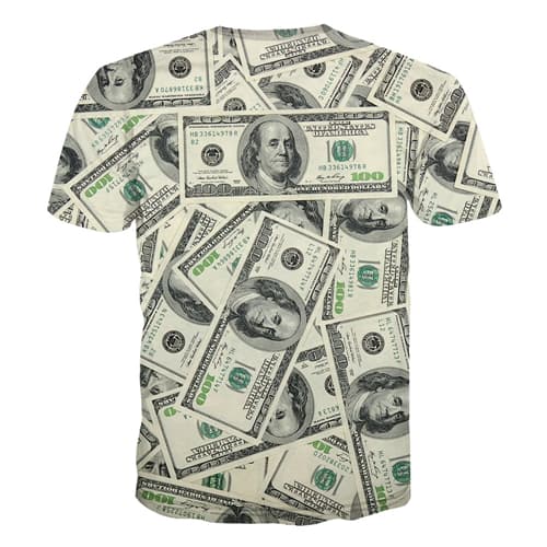 
Dollar Money T shirt US Currency 3d Print Funny T-shirts Men / Women Unisex
                