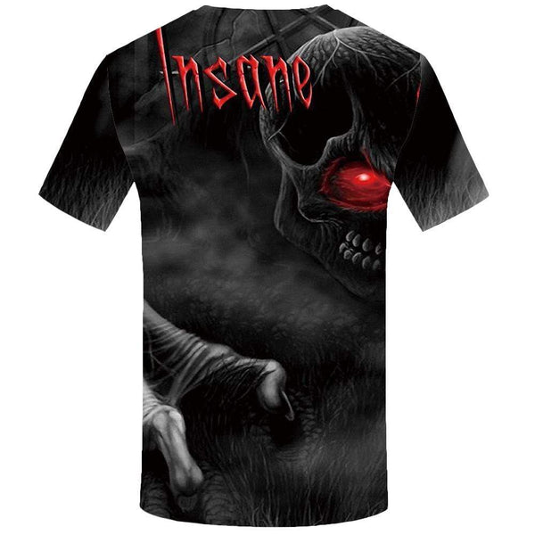 
Skull T shirt Men Skeleton Tshirts Print Black T shirts Funny Cobweb T-shirt 3d Punk Tshirt Anime Mens Fashion Graphic Unisex
                