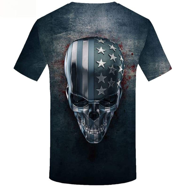 
Skull T-shirt Men Blood Tshirts Cool Skeleton T-shirts Graphic Short Sleeve
                